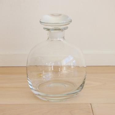 Scandinavian Modern Gense Crystal Decanter Glass Bottle with Stopper Made in Sweden 