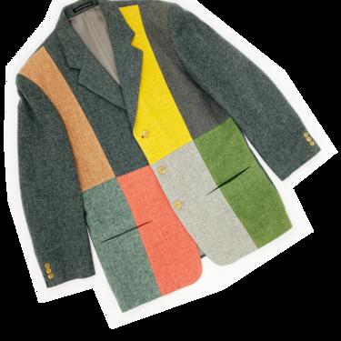 Yohji Yamamoto 80s patchwork blazer