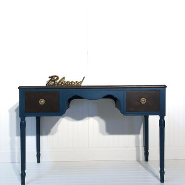 PENDING SELL Vintage Restored vanity / entryway table / desk / table / buffet table 