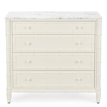 WILLIAM SONOMA HOME &#8220;HAMPSTEAD&#8221; CHEST OF DRAWERS WITH MARBLE TOP