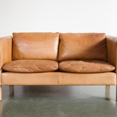 Danish Leather Sofa  / Couch / Loveseat by HomesteadSeattle