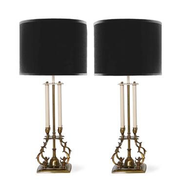 Parzinger Stiffel Brass Table Lamps 