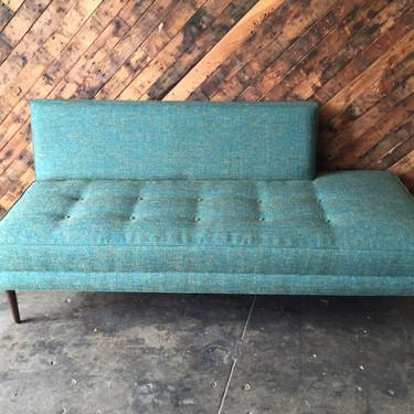 Mid Century Style Custom Turquoise Day Bed Sofa 