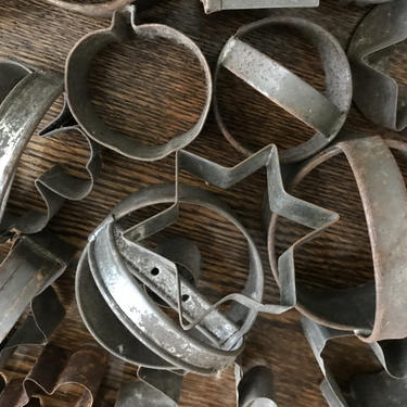 Collection Vintage Rustic Cookie Cutters 