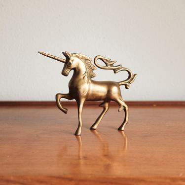 Vintage Brass Unicorn 