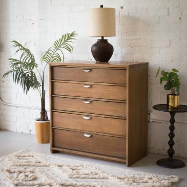 Five-Drawer Highboy w/ Brass Pulls by UNITED Furniture Corp Lexington