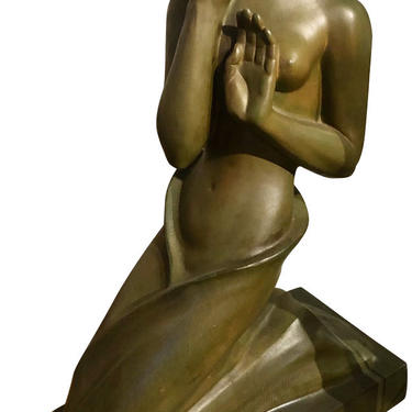 Jan Anteunis Art Deco Female Statue Belgian Sculptor
