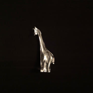 Vintage 1980s Italian Murano Hand Blown Art Glass Giraffe Sculpture Figure Figurine 10.25&amp;quot; Tall Abraham Strauss Label 