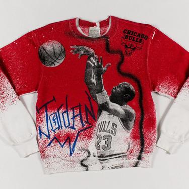 80s Michael Jordan All Over Print Sweatshirt / Crewneck / Sweater / 90s / Bulls / Dennis Rodman / Last Dance / Magic Johnson / 23 / NBA / 