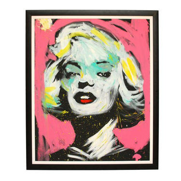 Huge Contemporary Original Marilyn Monroe Painting on Canvas