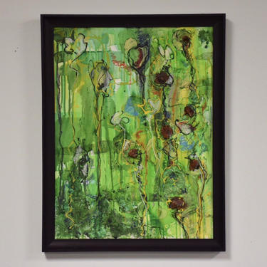 Green Abstract Modern Painting 