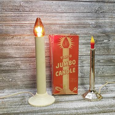 Vintage Timco JUMBO Electric Candle, Mid Century Modern, Antique Christmas Candolier Light, Window Christmas Decoration, Vintage Holiday 
