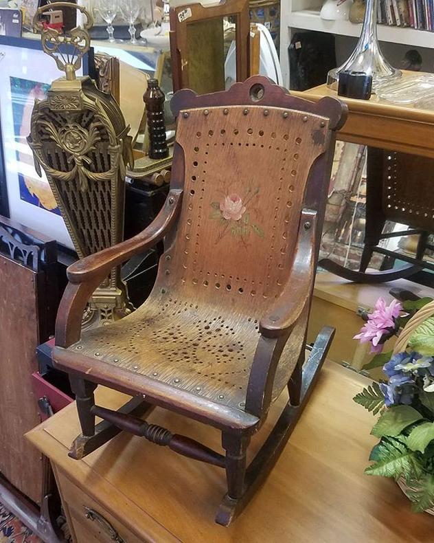 Early 20th Vintage Century Childs Rocker, 