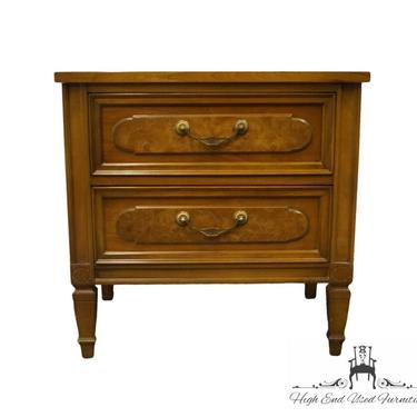 High End Italian Provincial Walnut 25&amp;quot; Two Drawer Nightstand 8716 