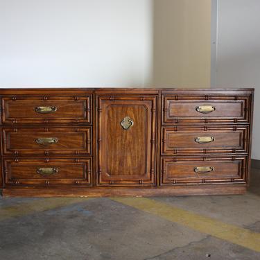 AVAILABLE to CUSTOMIZE**Faux Bamboo Credenza//Modern Media Console//Vintage Sideboard//Hollywood Regency Dresser 