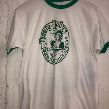 Vintage 80's Durty Nelly's Irish Pub San Antonio Texas T-Shirt. 3076 