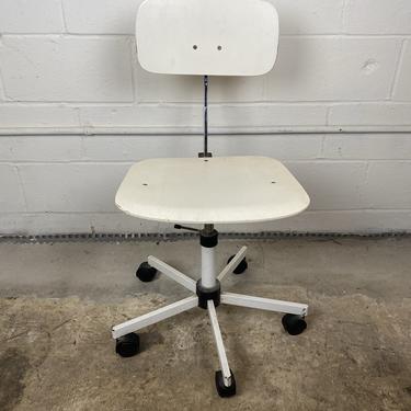 Mid Century Adjustable Office Chair, on casters