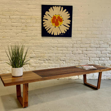 Mid Century Modern SOLID WALNUT Bench / Coffee Table 