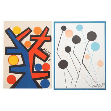 Alexander Calder. Two Unframed Prints