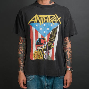 Vintage 1988 Anthrax Judge Dredd T-Shirt 
