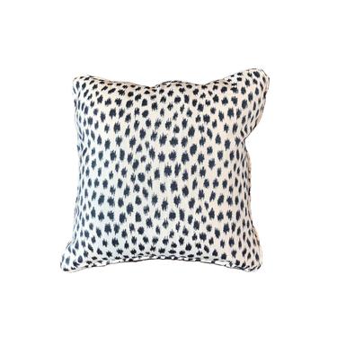 AVAILABLE: Blue and White Cheetah Pillow 