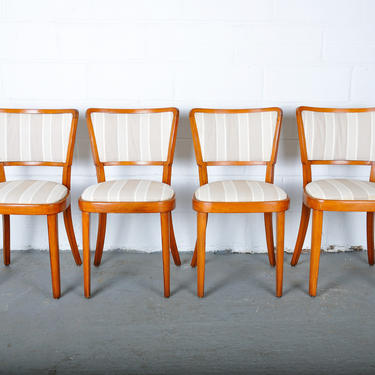 1960s Set of 4 Vintage Michael Thonet Bentwood Dining Chairs 
