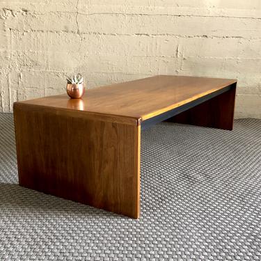 Mid Century Modern Walnut Coffee Table by Motif