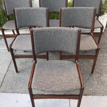 Erik Buch set of 6 Dining Chairs