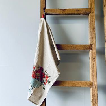 Rustic Antique Wood Straight Ladder | Apple Orchard Ladder | Rustic Display | Blanket Ladder | Towel Display | Modern Farmhouse 