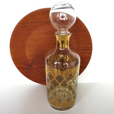 Reserve Listing for &quot;K&quot;...Culver Valencia Decanter, Vintage 22kt Gold Wine Carafe 