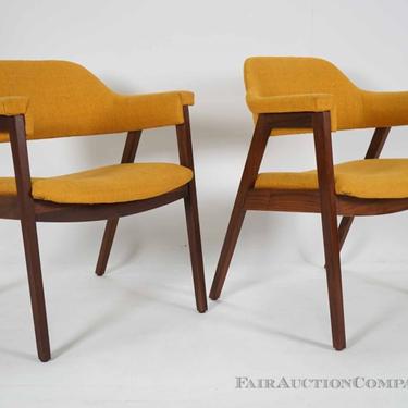 SOLD - Pair of Walnut Armchairs by Monarch
