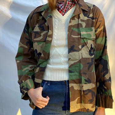Vintage Army Jacket / Camouflage Jacket / Unisex Jacket / Military Jacket / Camo Jacket 