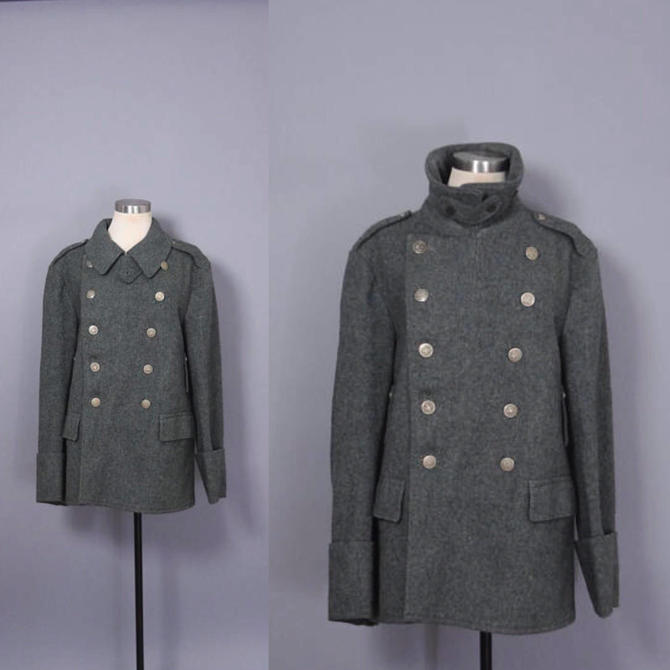 Mens 1940s Wool Swiss Army Jacket / Swiss Military Jacket / Wool ...