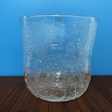 Oiva Toikka Fauna Design Glass Ice Bucket/Vase For Arabia Finland 