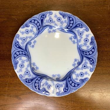 Antique Flow Blue Burgess & Leigh Richmond Dinner Plate Made in England 