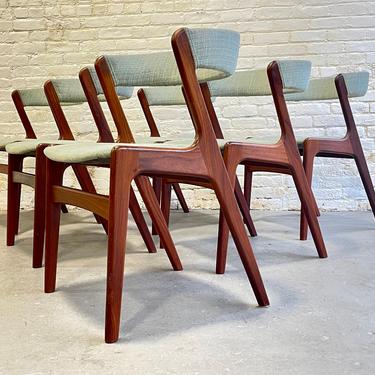 Iconic Mid Century Modern Danish Teak &quot;FIRE&quot; Dining Chairs by Kai Kristiansen, Set of Six 