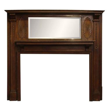 Federal Wood Mantel with Beveled Mirror