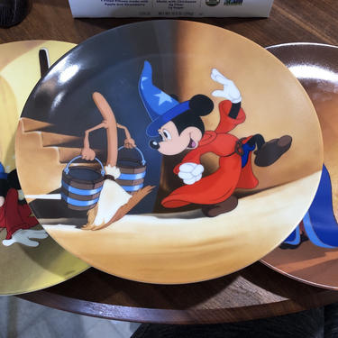 Disney Fantasia Collectors Plates set of 3 