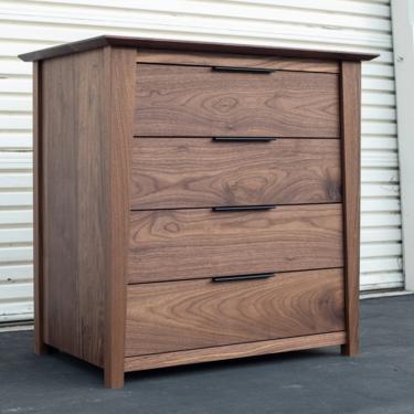 Frankfort Mid-Century Walnut Dresser With Soft Close Maple Drawers 