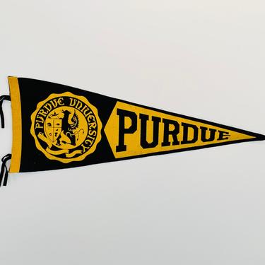 Vintage Purdue University Pennant 