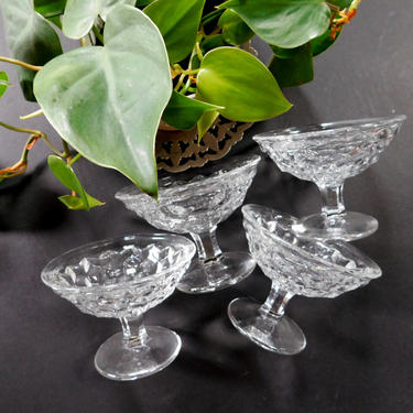 Cut Glass Cocktail Glasses (set of 4)