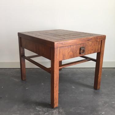 vintage Drexel Woodbriar side table.