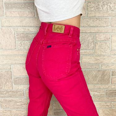 Lee Fuchsia Pink High Waisted Jeans / Size 26 