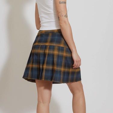 Dickies Pleated Plaid Skirt