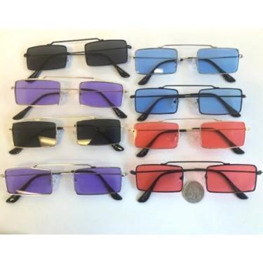 RETRO style Y2K sunglasses, retro Y2k sunglasses, 00's rectangle sunglasses in colors, unisex festival Art Deco abstract sunglasses 