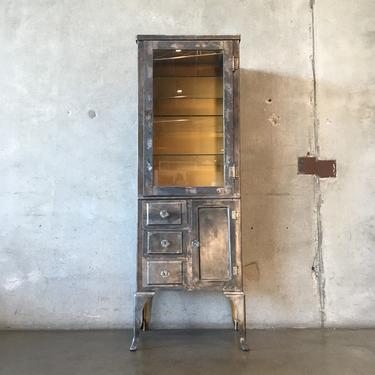 Vintage Stripped Medical Cabinet
