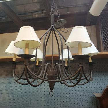 Large Meyda 'Bell' Collection 6-Light Chandelier