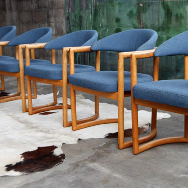 ONE left) Danish Mid Century Modern Brutalist Mcm cool Sculptural LOUNGE Arm Chair, office, accent dining chairs McM armchairs 