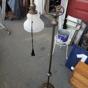 Vintage Bridge Arm Floor Lamp. 57" Tall.