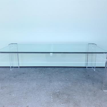 Modern Glam Lucite Cocktail Table